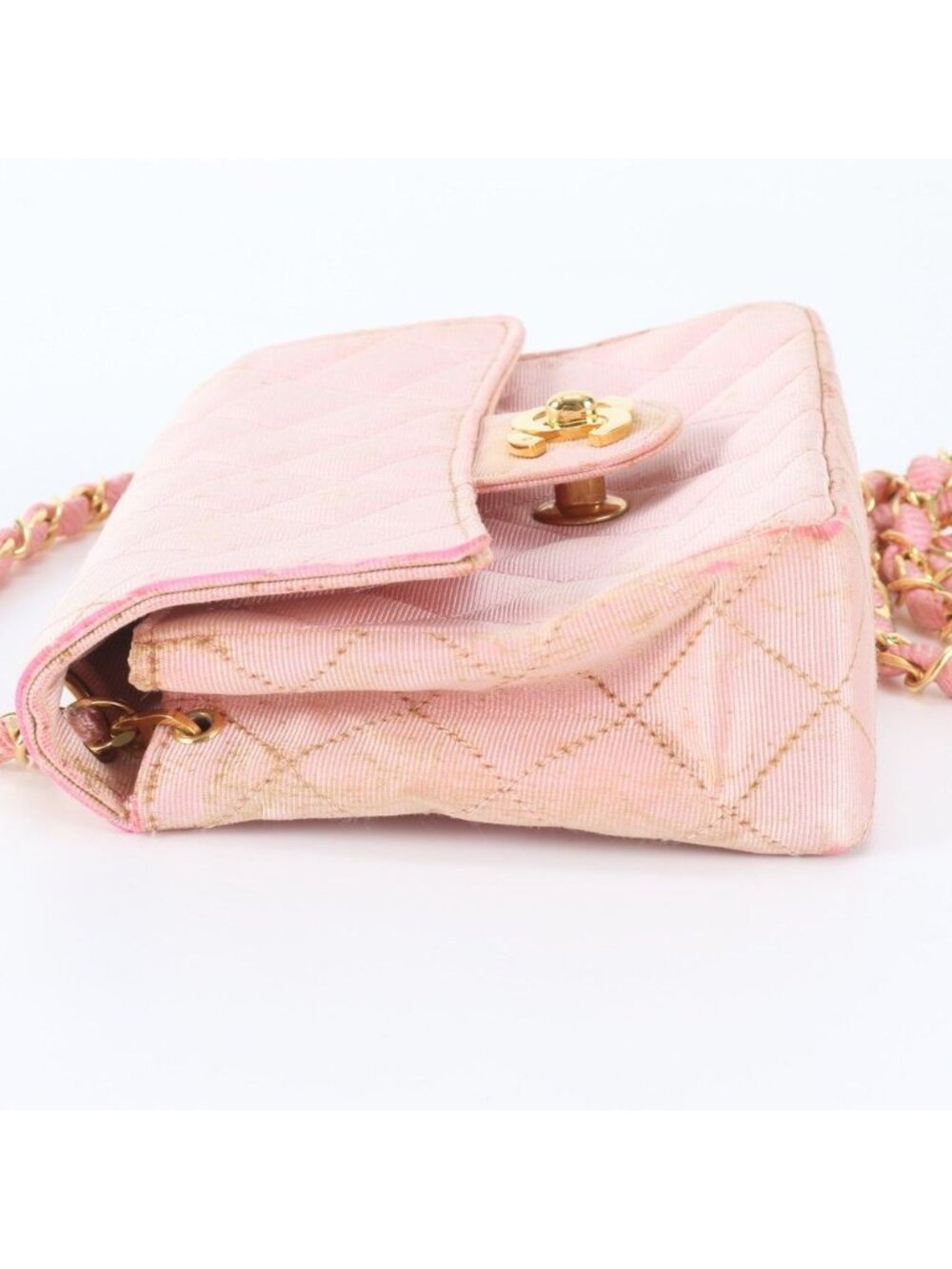 Chanel Quilted Chain CC Logo Shoulder Bag Crossbody - Picture 9 of 12